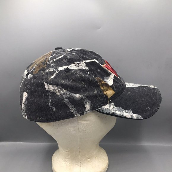 Virginia Tech Hokies Hat Cap Camo Mothwing Adjustable Hunting Distressed VT EUC - Picture 2 of 8